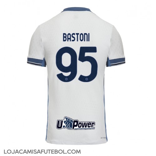 Camisa de Futebol Inter Milan Alessandro Bastoni #95 Equipamento Secundário 2024-25 Manga Curta